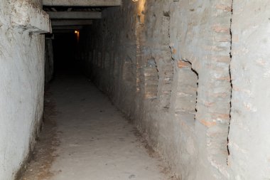 Romanya Prejmer şehirde güçlendirilmiş kilise Prejmer koruyucu duvarların arasında çatı altında geçiş