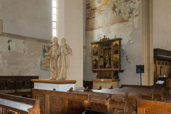 Interior of Church of the Deal (St. Nicholas) in the castle in Old City. Sighisoara city in Romania — Stock Photo, Image