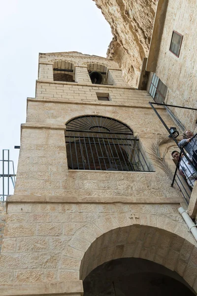 Belfry in the monastery of St. George Hosevit (Mar Jaris) in Wad — Stock Photo, Image