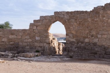 İsrail Ma'aleh Adumim organize sanayi bölgesinde bulunan St. Euthymius Manastırı Harabeleri parçası