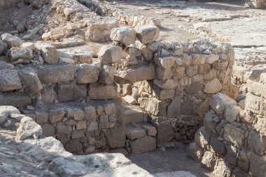 İsrail Ma'aleh Adumim organize sanayi bölgesinde bulunan St. Euthymius Manastırı Harabeleri parçası