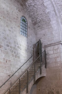 Samuel mezar - iç hall Peygamber Nabi bir Samwil içinde yer alan Ayrıca al-Nabi Samuil - Filistin İsrail Kudüs Valiliği köyde