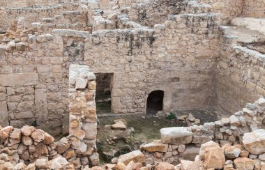 Harabeleri Samuel mezar - topraklarında Peygamber bulunan Nabi bir Samwil da al-Nabi Samuil - Filistin İsrail Kudüs Valiliği köyde