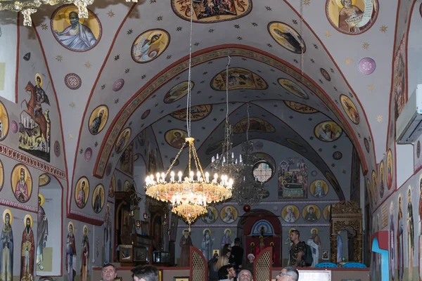 Interior del Metropolita Ortodoxo Griego de Nazaret en la antigua ciudad de Nazaret en Israel —  Fotos de Stock