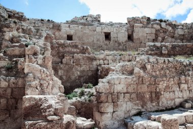 Herodium (Herodion) kale, Hirodes, Kudüs, İsrail yakın Judaean çöl kalıntıları