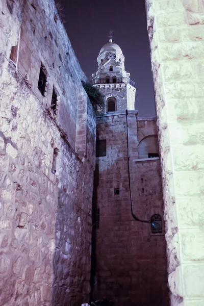 Wieża w pobliżu grób króla Dawida starego miasta w Jerozolimie, Izrael — Zdjęcie stockowe