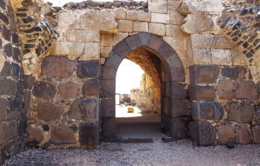 Hospitallers - Belvoir - Jordan Star - Jordan yıldız Milli Parkı içinde İsrail Afula town yakınındaki 12. yüzyıldan kalma kale kalıntıları