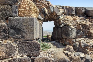 Hospitallers - Belvoir - Jordan Star - Jordan yıldız Milli Parkı içinde İsrail Afula town yakınındaki 12. yüzyıldan kalma kale kalıntıları