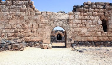 Hospitallers - Belvoir - Jordan Star - Jordan yıldız Milli Parkı içinde İsrail Afula town yakınındaki 12. yüzyıldan kalma kale kalıntıları