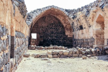 Hospitallers - Belvoir - Jordan Star - Jordan yıldız Milli Parkı içinde İsrail Afula town yakınındaki 12. yüzyıldan kalma kale kalıntıları