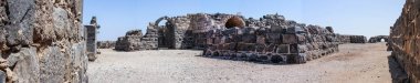 Hospitallers - Belvoir - Jordan Star - Jordan yıldız Milli Parkı içinde İsrail Afula town yakınındaki 12. yüzyıldan kalma kale kalıntıları