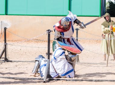 İki at - knight festival katılımcıları Goren Park İsrail listelerde mücadele ediyoruz