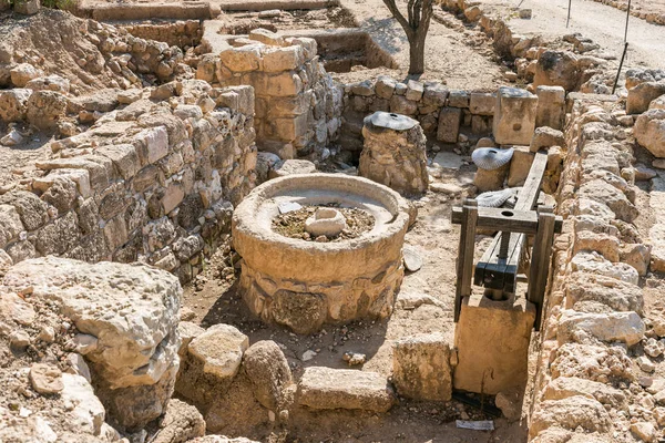 Archäologische Ausgrabungen des antiken Shiloh archäologische Stätte in Samaria Region in Benjamin District, israel — Stockfoto