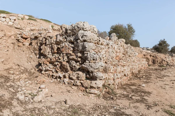Escavações arqueológicas do antigo sítio arqueológico de Shiloh na região de Samaria, no distrito de Benjamin, Israel — Fotografia de Stock