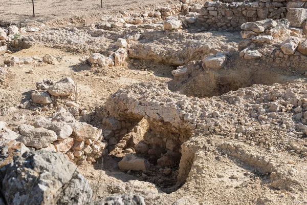 Excavaciones arqueológicas del sitio arqueológico del antiguo Shiloh en la región de Samaria en el distrito de Benjamin, Israel — Foto de Stock