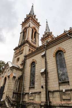 Batumi şehrindeki Kutsal Meryem Ana İsa 'nın doğumu Katedrali' nin yan tarafı. Georgia 'nın başkenti Adjara.