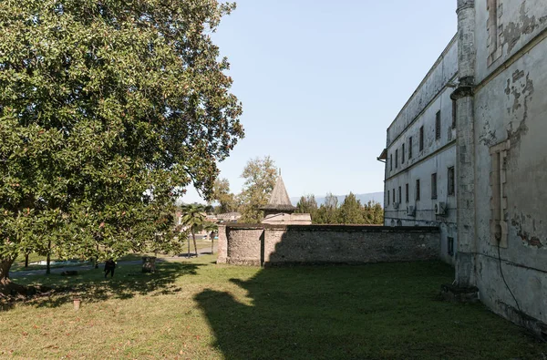 El Palacio Dadiani - la residencia de una antigua familia de príncipes Megrelianos en la ciudad de Zugdidi en Georgia —  Fotos de Stock