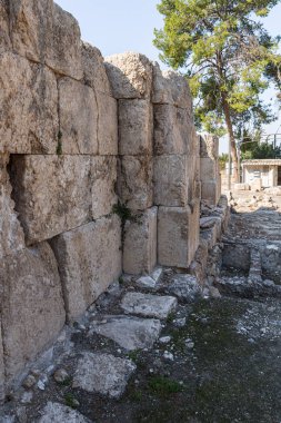 Emmaus Nicopolis bölgesindeki Bizans kilise kompleksinin kalıntıları.