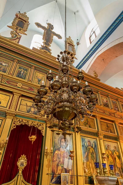 O interior da igreja de São Nicolau em Bay Jala - um subúrbio de Belém na Palestina — Fotografia de Stock