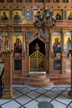 Bayt Jala 'daki Aziz Niklas kilise zindanının içi - Beytüllahim' in bir banliyösü.