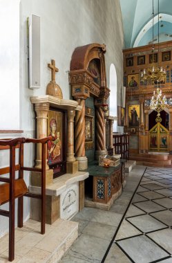 Bayt Jala 'daki Aziz Niklas kilise zindanının içi - Beytüllahim' in bir banliyösü.