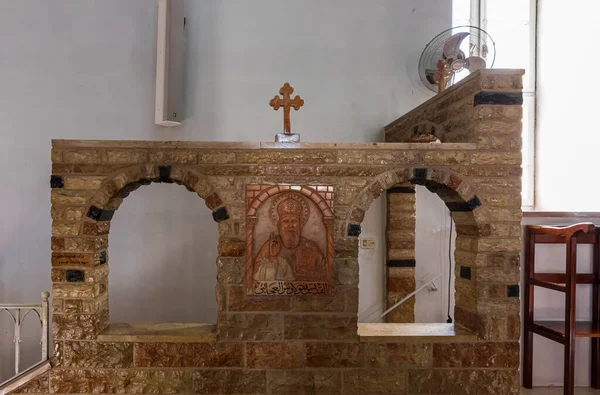 The interior of the St. Nicholas church dungeon in Bayt Jala - a suburb of Bethlehem in Palestine — Stock Photo, Image