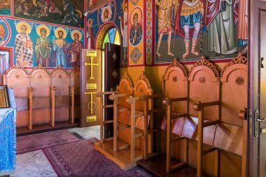 Yunan Manastırı 'nın iç kesimlerinde Beytüllahim' in bir banliyösü olan Bayt Sahour 'daki Çoban Tarlası' nda. Filistin 'de