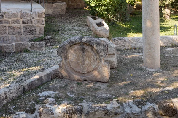 Archäologische Ausgrabungen auf dem Gebiet des griechischen Klosters - Schäferfeld in bayt sahour, einem Vorort von Betlehem. in Palestin — Stockfoto