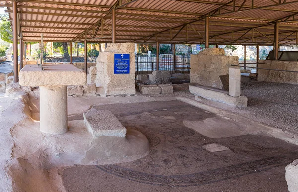 Escavações arqueológicas no território do Mosteiro Grego - Campo dos Pastores em Bayt Sahour, um subúrbio de Belém. na Palestina — Fotografia de Stock