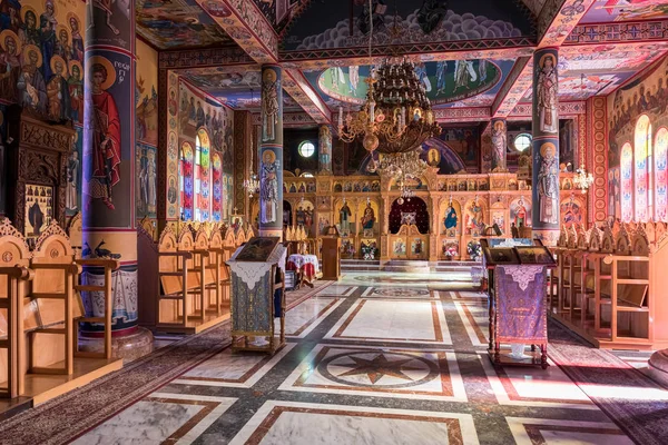 L'interno del territorio del monastero greco - Campo dei pastori a Bayt Sahour, un sobborgo di Betlemme. in Palestina — Foto Stock