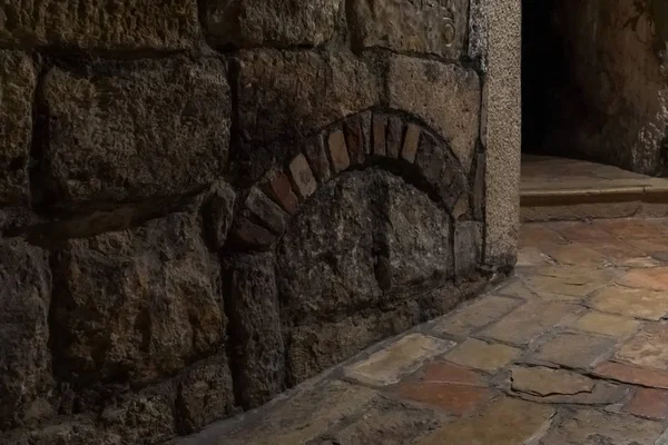 O interior da caverna dos Santos Bebês sob a Capela de Santa Catarina em Belém, na Palestina — Fotografia de Stock