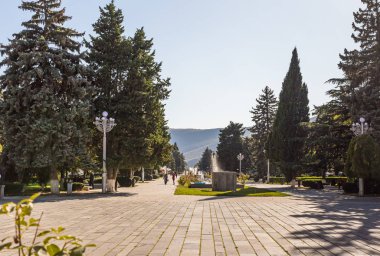 Gürcistan 'daki Stalin Müzesi' ndeki Stalin Parkı manzarası