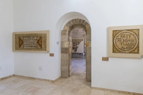 El interior del Museo del Buen Samaritano cerca de Jerusalén en Israel — Foto de Stock