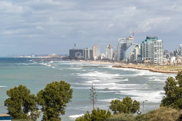 Tel Aviv Yafo Israel Fevereiro 2020 Vista Calçadão Yafo Edifícios — Fotografia de Stock