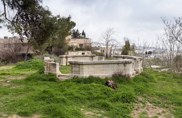 Jerusalem Israel February 2020 Remains Octagonal Pergola Yard Abandoned Greek — Stok fotoğraf