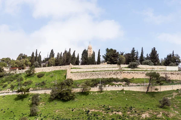 Jerusalem Israel February 2020 View Old City Jerusalem King David — Zdjęcie stockowe