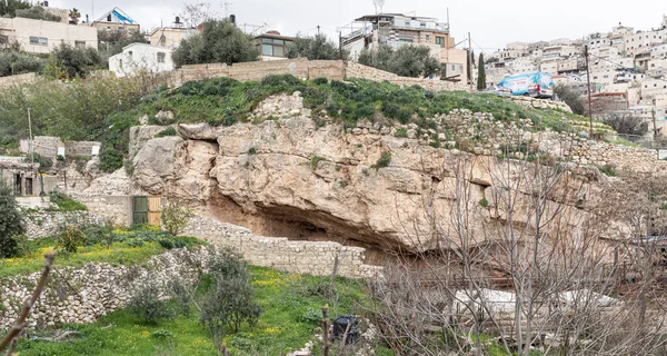 Jerusalén Israel Febrero 2020 Excavaciones Cerca Del Estanque Siloé Silwan — Foto de Stock