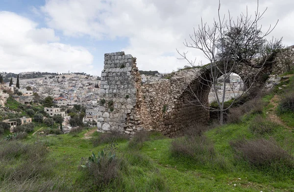 Jerusalem Israel February 2020 Ruins Old Christian Monastery Gey Ben — Zdjęcie stockowe