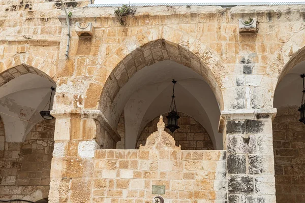 Jerusalén Israel Marzo 2020 Mezquita Burak Época Mameluca Monte Del — Foto de Stock