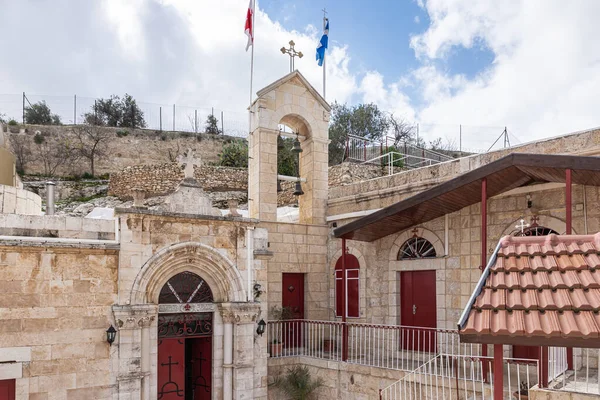 Jerusalén Israel Febrero 2020 Interior Del Monasterio Griego Akeldama Antigua — Foto de Stock