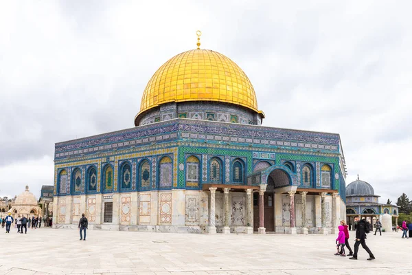 Jerusalén Israel Marzo 2020 Cúpula Mezquita Roca Monte Del Templo — Foto de Stock