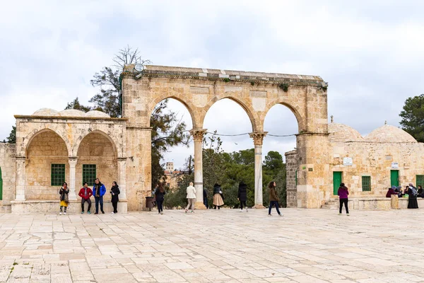 Jerusalén Israel Marzo 2020 Barrancos Arcos Piedra Las Escaleras Que — Foto de Stock