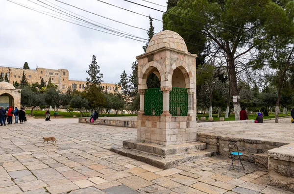 Jerusalén Israel Marzo 2020 Sebil Ala Din Basir Monte Del — Foto de Stock