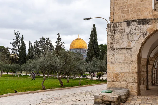 Иерусалим Израиль Марта 2020 Интерьер Храмовой Горы Старом Городе Иерусалиме — стоковое фото