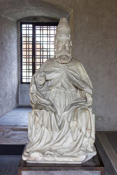 Verona Italia September 2015 Patung Batu Pameran Museum Castelvecchio Castelvecchio — Stok Foto
