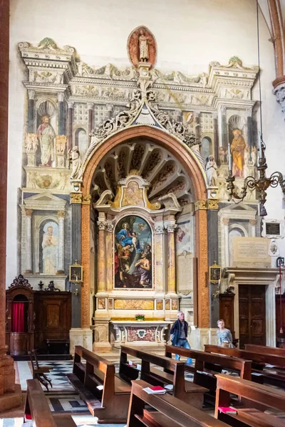 Verona Italy September 2015 Interior Duomo Cattedrale Maria Matricolare Cathedral — Stock Photo, Image