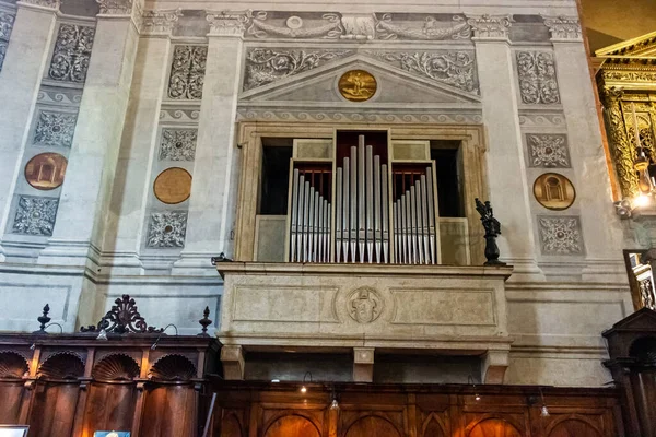 Verona Italia Septiembre 2015 Gran Órgano Interior Del Duomo Cattedrale — Foto de Stock