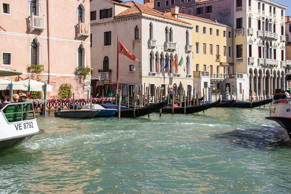 Venice Italy September 2015 Water Channels Venice City Facades Residential — Stock Photo, Image