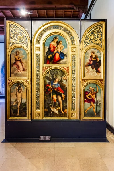 2015年9月29日 意大利米兰 意大利米兰Sforzesco城堡 Castello Sforzesco博物馆的宗教展览 — 图库照片