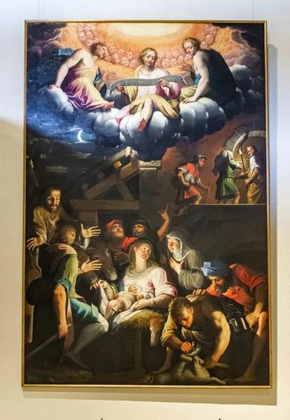 ミラノ イタリア 2015年9月29日 スフォルツェスコ城の博物館で宗教的な展示 イタリア ミラノのカステッロ スフォルツェスコ — ストック写真